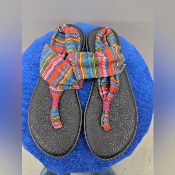 Sanuk Shoes - Sanuk Women's Yoga Sling 2 Print Cabaret Blanket Sandals Size 9 Multicolored